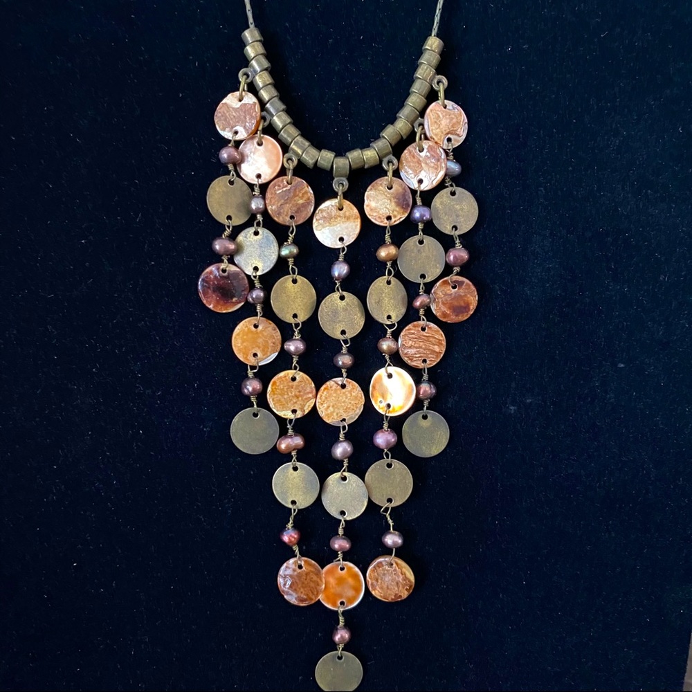 Bronze Shell Necklace